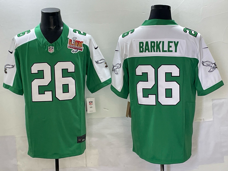 Men 2025 Philadelphia Eagles #26 Barkley green Nike Limited NFL Jersey style 004->philadelphia eagles->NFL Jersey